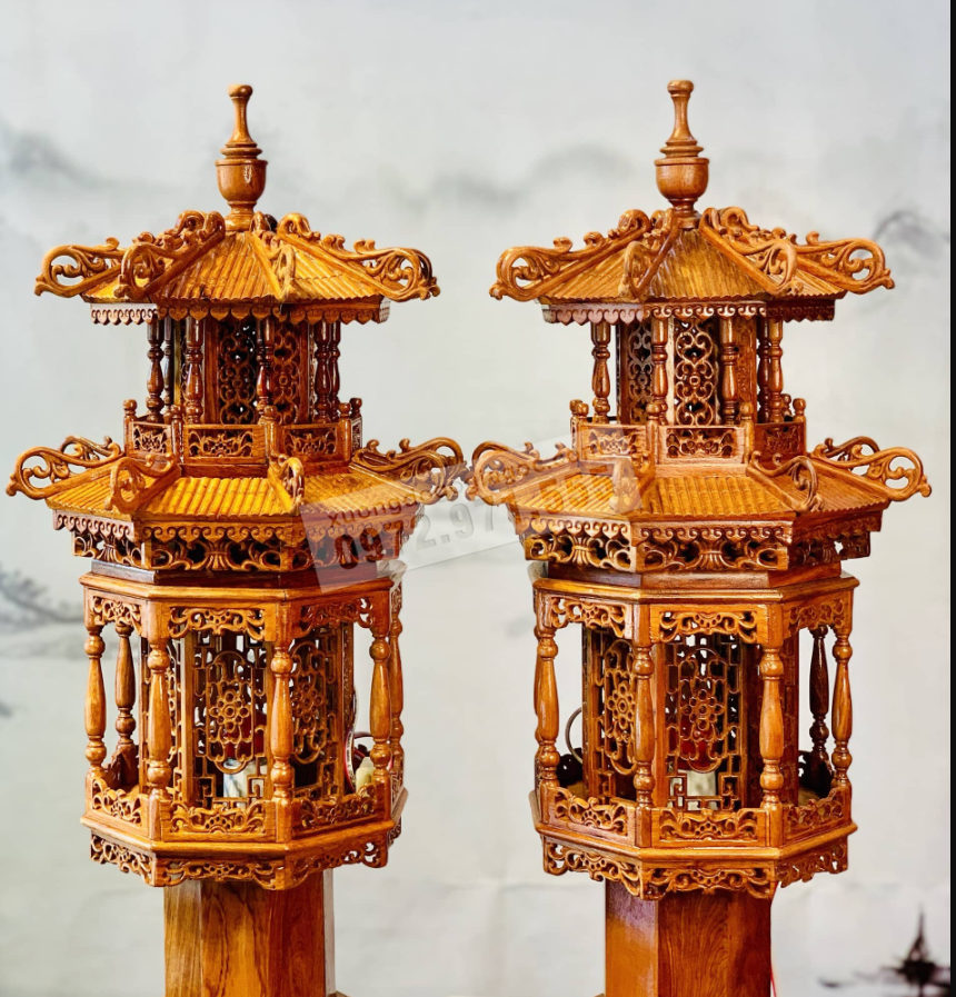Đèn thờ mái chùa không sơn son thếp vàng.png